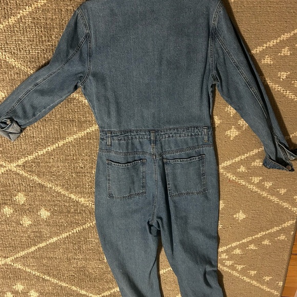 Nasty Gal Collection You Better Work denim Boiler suit size 8 NWT - Picture 3 of 4